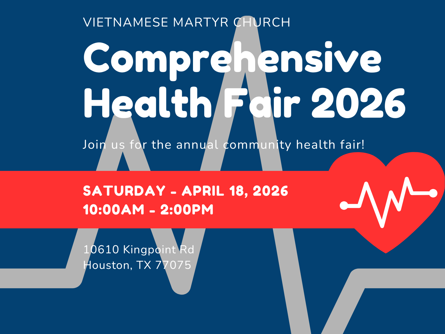Comprehensive Health Fair 2026 banner